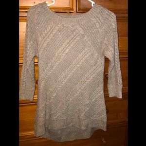 New York & Company brown & gold sweater